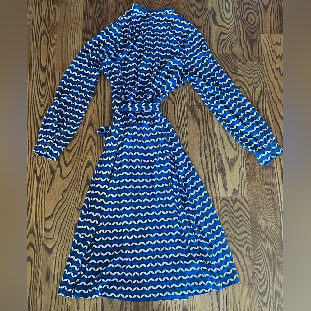 Boden Julia Shirtdress, Diamond Terrace Size- 10 Long - Picture 6 of 8